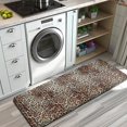 thumbnail image 3 of Brown and Black Leopard Print Kitchen Rug Mat,Kitchen Runner Rugs Non Skid Washable,Decorative Kitchen Floor Mats for Kitchen,Sink,Laundry,17"x47.2", 3 of 7