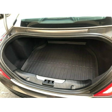 EACCESSORIES EA Cargo Liner – Trunk Mat for Jaguar XJ XJR XJR575 2010-2019 – Weather-Resistant Trunk Mats for Cars with Raised Lip – Non-Slip Car Trunk Mat Rubber – Laser Pre-Cut Design