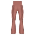 thumbnail image 4 of iiniim Men High Waist Fringe Flared Pants Ballroom Dance Pants Modern Dance Pants Disco Trousers Dusty Pink XXL, 4 of 7