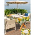 thumbnail image 5 of Outdoor Tablecloth with Umbrella Hole for Patio/Picnic/Party/Camping, Summer Lemons Waterproof Table Cloth Rectangle Table Cover Washable, Fruits White Flowers Vintage Rustic (60"x 102"), 5 of 8