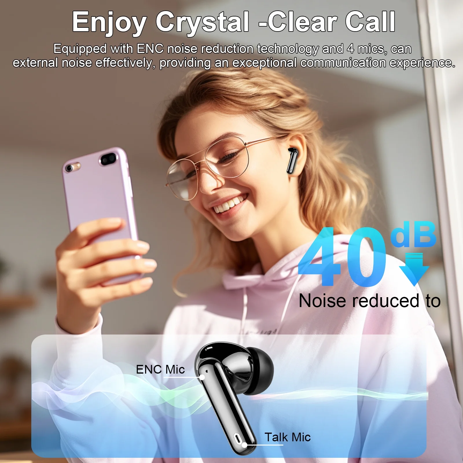 Btootos Wireless Earbuds Bluetooth 5.4 IP7 Waterproof photo 4