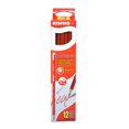thumbnail image 1 of Lápiz de Chequeo Kores Rojo Triangular 2HB Caja con 12 Piezas, 1 of 4