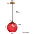 thumbnail image 2 of Round ball chandelier in colored watercolor glass, 2 of 5