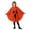 E-Orange, variant on Arlun Kids Funny Ghost Face Hooded Cape Fashion Spooky Print Loose Sawtooth Hem Knee Length Halloween Capes for Stage Performance and Dress up Cosplay Party G-White XS