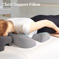 thumbnail image 3 of Ergonomic Memory Foam Chest Pillow Chest Support Pillow Face Down Chest Pillow Memory Foam Bust Pillow Chest Cushion for Sleeping Beauty Salon for Beauty Salon and Home Sleeping, 3 of 7