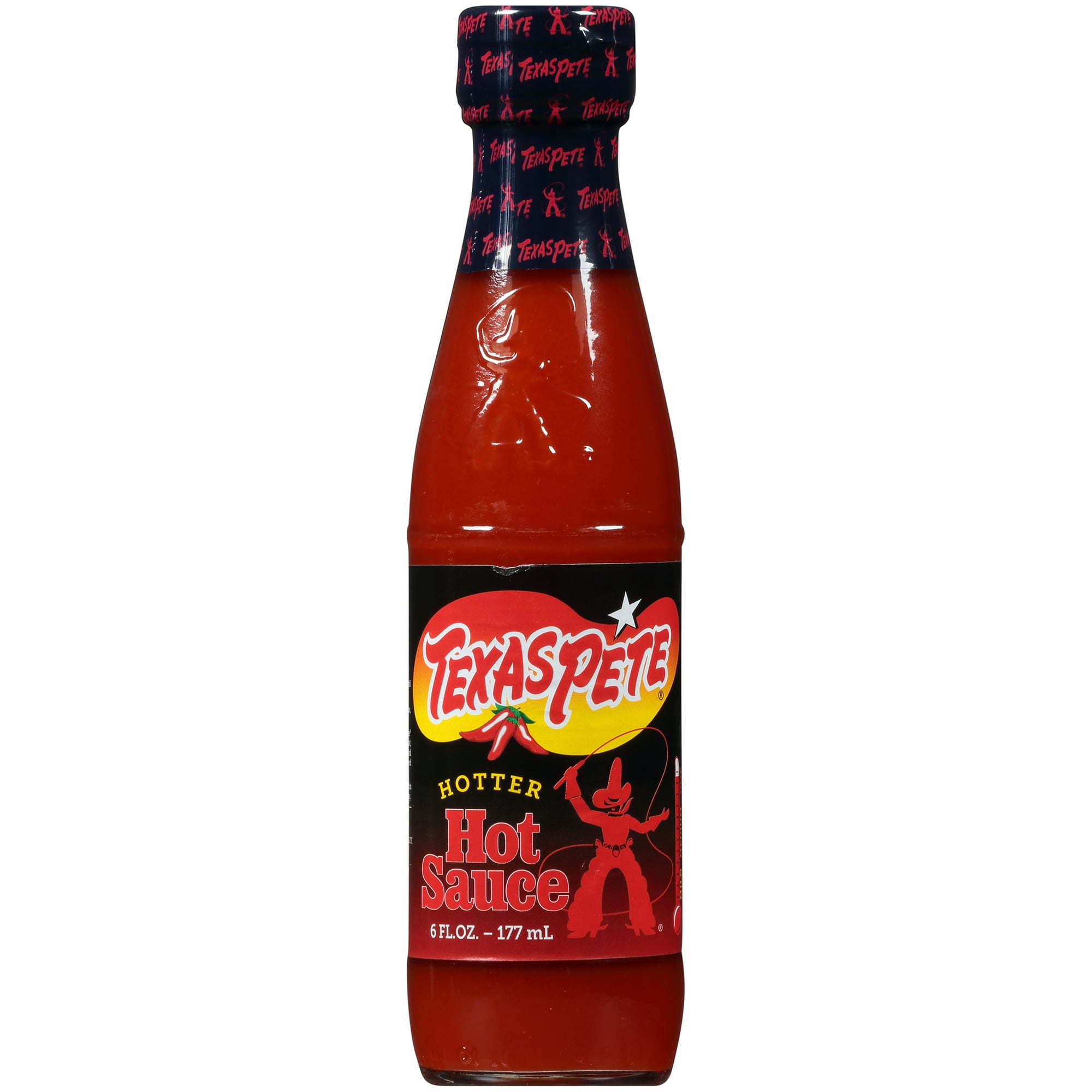Texas Pete Hotter Hot Sauce 6 fl oz Gluten-Free Certified