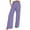 Purple, variant on Clothing Women's Casual Pants Women Linen Palazzo Pants Wide Leg High Waist Summer Casual Boho Trousers Travel Vacation Outfits Women Blendingpants