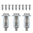 thumbnail image 2 of Juego de 15 tornillos de anclaje para puertas huecas, pernos de expansión de metal para paneles de yeso, anclajes cortos para paredes huecas, anclajes de pared resistentes para placas de yeso, 2 of 8