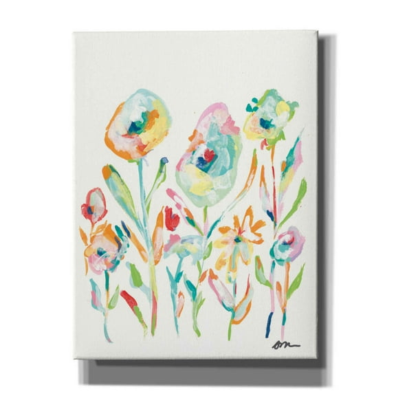 Epic Graffiti 'Mod Flowers II' by Jessica Mingo, Canvas Wall Art, 12"x16"