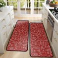 thumbnail image 4 of Kitchen Rugs Sets Of 2,Red Christmas Scene Pattern Anti Fatigue Kitchen Mat Rugs Non Slip Washable,Decorative Kitchen Floor Mats for Kitchen,Sink,Laundry,17"x47"+17"x47", 4 of 5