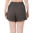 thumbnail image 5 of KOGMO Womens Lightweight Linen Shorts with Drawstring and Pockets, 5 of 7
