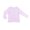 Pink Frost, variant on Kidsy Soft Solid Colors Long Sleeve Peruvian Cotton T-Shirt – Snow, 8