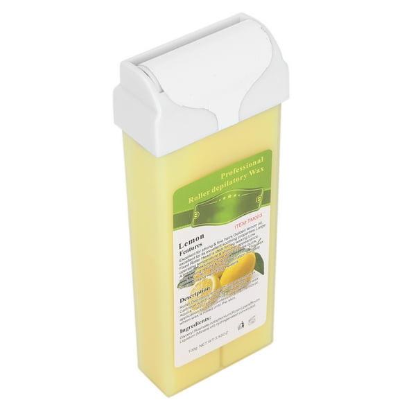 100g Professional Roller Depilatory Wax Home Hair Removal Large Area Body Hair Removal Wax Roller Lemon