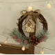 thumbnail image 1 of Christmas Decorations Scene Tree Cane Mini Wreath Door Hanging Arrangement Holiday Dress Up Small Props Ornaments, 1 of 6