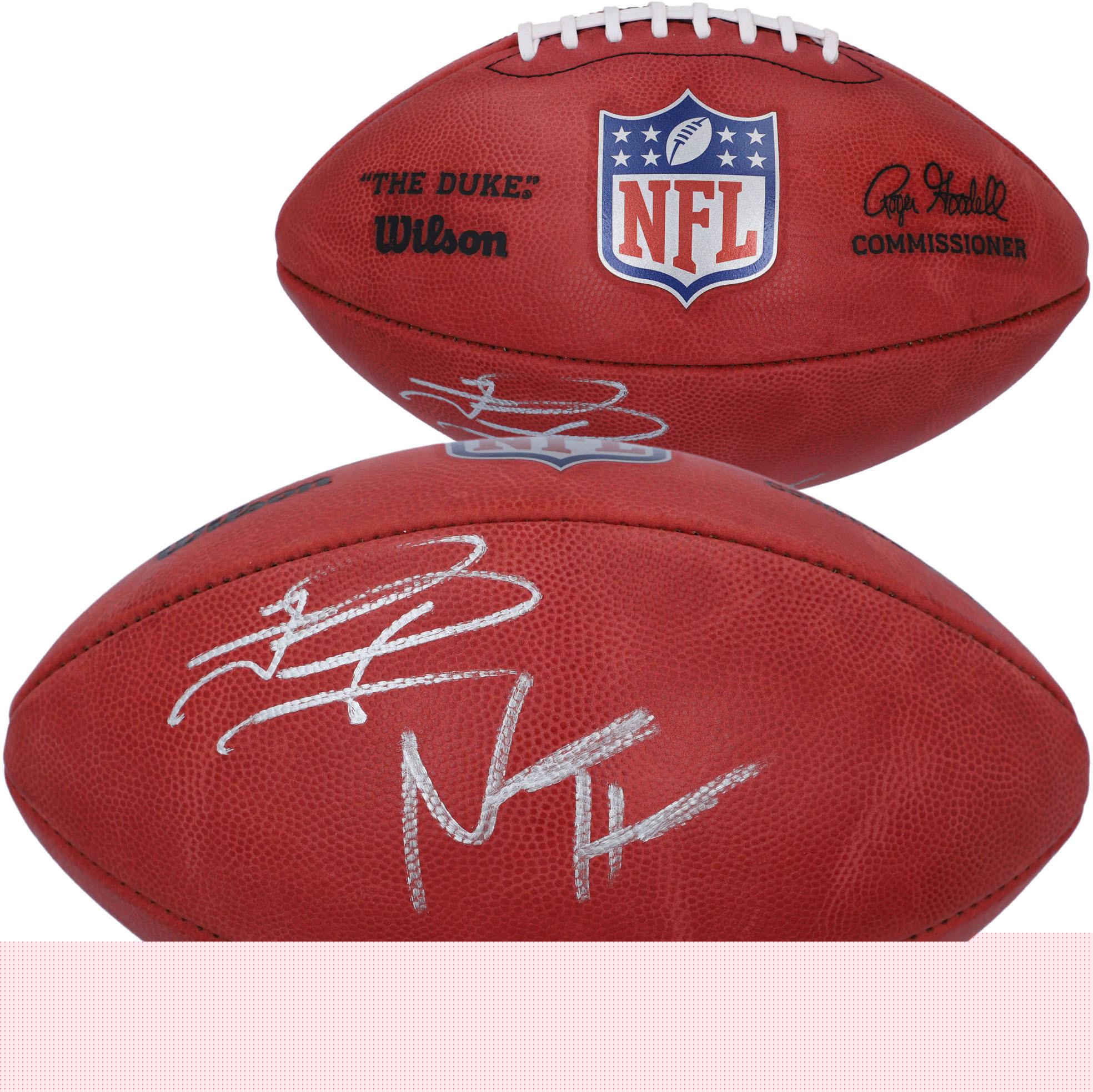 Tua Tagovailoa & Najee Harris Autographed Wilson Duke Full Color Pro Football - Fanatics Authentic Certified