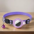 thumbnail image 3 of Para Apple AirTag Cat Collar reflectante GPS Tracker Holder con campana ajustable, 3 of 9