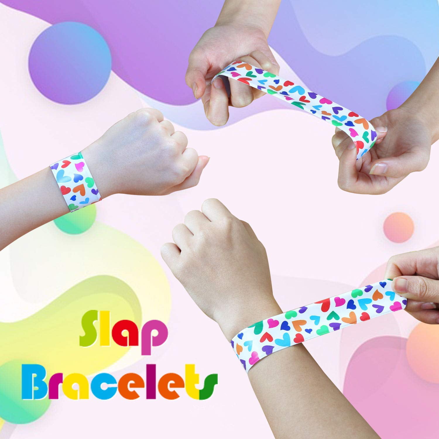 Animal Skin Print Slap Bracelets (Sold by the Dozen)