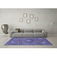 thumbnail image 3 of Ahgly Company Indoor Round Persian Blue Traditional Area Rugs, 5' Round, 3 of 4