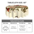 thumbnail image 5 of ZICANCN Round Table Cloths 60 Inch, Roses Butterflies Table Cover Waterproof Washable Outdoor Picnic Tablecloth, 5 of 8