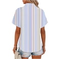 thumbnail image 5 of Summer Linen Tops for Women 2026 Fashion Sleeveless Cotton Linen Shirts Casual Button V Neck Tunic Tops Outfits, 5 of 6