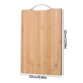 thumbnail image 3 of Fmbmuo Wood Cutting Board for Kitchen Durable Dishwasher Safe, Non-slip for Meat,Vegetables,Fruits, Easy to Clean Thick Portable Butcher/Chopping Blocks, Brown, 3 of 5