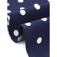 thumbnail image 5 of DARING DIVA Plus Size V Neck Short Sleeve Wrap Polka Dot A-Line Dress 1X Navy Blue, 5 of 6