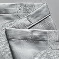 thumbnail image 4 of Dainty Home Floral Park 3D Floral Textured Weaved Lurex Floral Designed Fabric Shower Curtain 70"W x 72"L in Silver, 4 of 6
