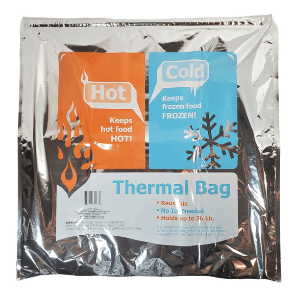 E-HOME Hot or Cold Thermal Bag Extra Large Reusable No Ice Needed Holds up to 30 LBS