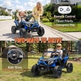 thumbnail image 2 of Joyracer 4WD 24 Volt Ride on Toys with 2 Seaters, Power UTV Wheels, Electric Car for Kids with Remote Control, 3 Speeds, Bluetooth, Blue, 2 of 12