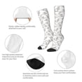 thumbnail image 6 of Balery Hand Drawn Rabbit Printed Novelty Socks Men's Women's Crew Socks Sports Socks Knee High Socks Cotton Socks Quirky and Cool Socks, 6 of 9