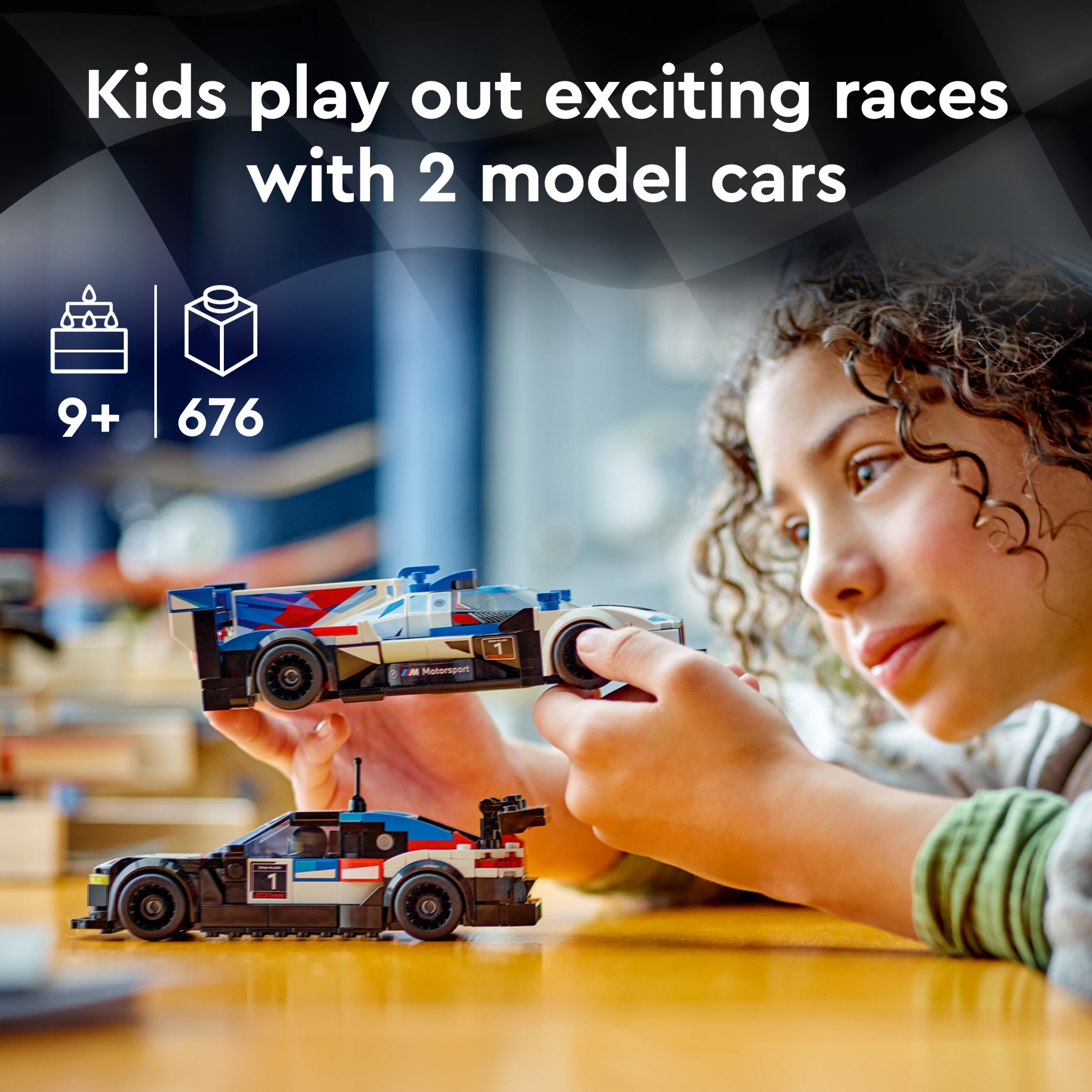 LEGO Speed Champions BMW M4 GT3 y BMW M Hybrid V8 Juguetes de Construcción - Coches de Carreras de Juguete para Niños, Niñas y Niños, Mayores de 9 Años - Regalo de Cumpleaños con 2 Minifiguras - 76922 4