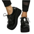 thumbnail image 4 of asdoklhq Clearance Women Shoes Under $10,Women Boots High Heels Platform Shoes Casual Boots Plus Size Girls Shoes, 4 of 9
