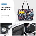 thumbnail image 2 of Wukai Flowers ad Butterflies Print Zipper Bag,large Beach Tote Bag,Waterproof Sandproof Bag,Grocery and Picnic Tote Travel Bag, 2 of 5