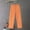 Orange, variant on Qulqfy Wide Leg Pants for Women 2025 Cotton Linen Beige Plus Size Casual Solid Color Pants Jogging Pants for Women L