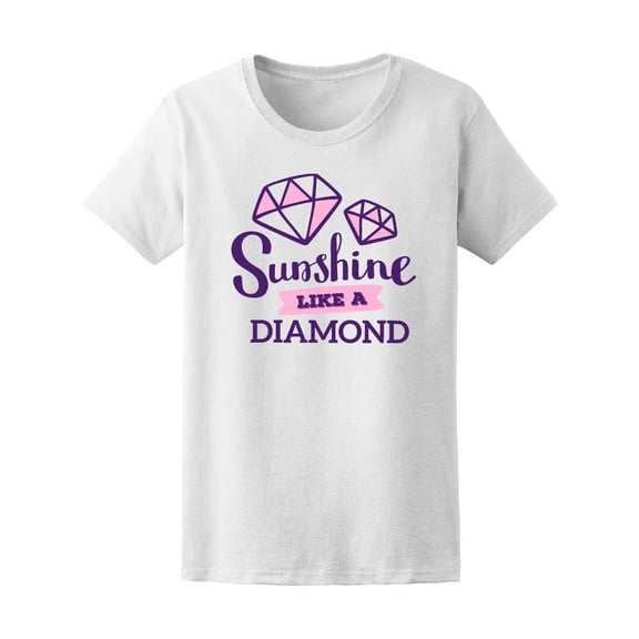 Cute Sunshine Like A Diamond T-Shirt Women -Image by Shutterstock, Female XX-Large
