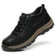 thumbnail image 1 of Zapatos de senderismo negros de piel ecológica para hombre, 1 of 5