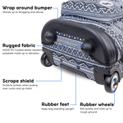 J World Unisex Sundance 20 Rolling Backpack with Laptop Sleeve for School and Travel, Tribal