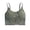 Green, variant on Women's Tank Top with Built In Strap Stretch Cotton Padded Shelf Bra One Size