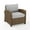 Brown, variant on Crosley Furniture Bradenton 18.5" Wicker / Rattan Outdoor Armchair in Gray/Brown