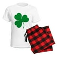 thumbnail image 5 of CafePress - Ireland Irish Clover Women's Light Pajamas - Women's Short Sleeve Print T-Shirt and Pants Light Cotton Pajama Set, 5 of 7