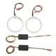 thumbnail image 2 of Anillos de halo para faros delanteros, 2 piezas de luz LED para coche, luz LED tipo Ojo de Ángel para coche, guía de luz LED, características mejoradas, 2 of 9