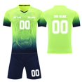 thumbnail image 1 of Custom Football Kit Set for Adult and Child, Name Number Team Logo DIY Family Match Personalized Jersey Shirt Shorts Set, Dad and Son Matching Outfits Green XXXXL, 1 of 6