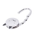 thumbnail image 3 of 2X Black Cat Cartoon Foldable Silver Tone Handbag Hook Antislip Rubber Base, 3 of 7
