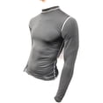 thumbnail image 3 of Rash Guard Color Black Full Sleeve Size 3XL NO Logo Sparring Fitness Rash Guards Grappling, Kickboxing Rash Guards, Fighting, Muay Thai Training Rash Guards, 3 of 7