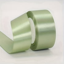 AUQ Sage Green Ribbon,Green Satin And Velvet Ribbon For Gift Wrapping,Floral And Decoration