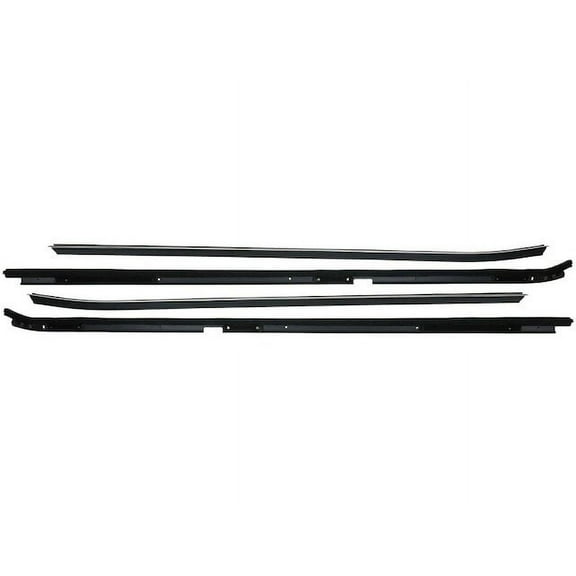 Door Window Belt Weatherstrip 4 Piece - Compatible with 1982 - 1988 Oldsmobile Cutlass Supreme 1983 1984 1985 1986 1987