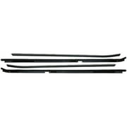 Inner and Outer Door Window Belt Weatherstrip Kit - 4 Piece - Compatible with 1981 - 1988 Oldsmobile Cutlass Supreme 2-Door without Reveal Molding 1982 1983 1984 1985 1986 1987