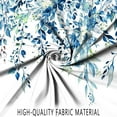thumbnail image 5 of Eucalyptus Small Stall Shower Curtain, Watercolor Blue Leaves on The Top Plant with Floral Bathroom Curtain Bathtub Home Decor Waterproof Fabric with Hooks, 36"x72", 5 of 6