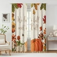 thumbnail image 4 of RBCKVXZ Curtains Thanksgiving Day Valance 4 Sizes Window Valances For Kitchen Living Room Cafes Set Of 2 Pieces, 4 of 6