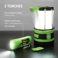 thumbnail image 4 of Lepro Lanterne de Camping Rechargeable à LED, Lumière de Tente Étanche 1000lm avec 2 Mini Lampe de Poche Détachable, Parfaite pour Camping Randonnée Urgence Extérieure, Câble USB Inclus, 4 of 8